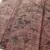 紬 良品 小紋柄 正絹 風景柄 袷仕立て 身丈159.5cm 裄丈64cm ピンク_画像4