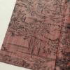 紬 良品 小紋柄 正絹 風景柄 袷仕立て 身丈159.5cm 裄丈64cm ピンク_画像11