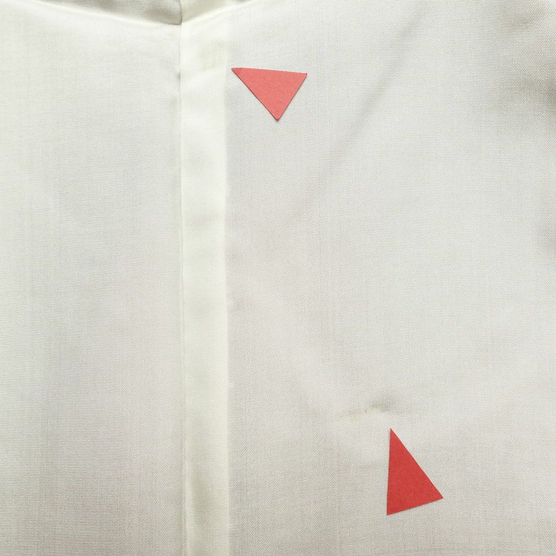 紬 良品 小紋柄 正絹 風景柄 袷仕立て 身丈159.5cm 裄丈64cm ピンク_画像19