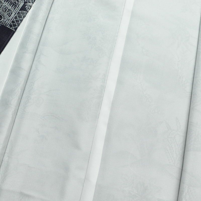 紬 しつけ糸付き 正絹 風景柄 袷仕立て 身丈156cm 裄丈64cm 青・紺_画像17