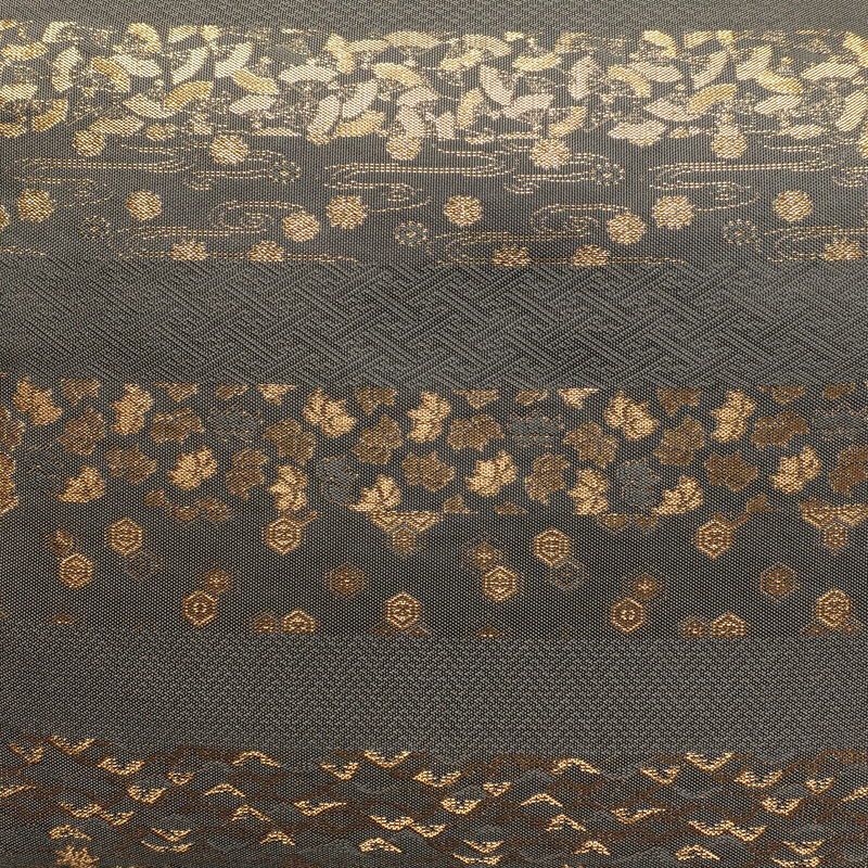 袋帯 全通柄 良品 フォーマル用 正絹 古典柄 グレー_画像2