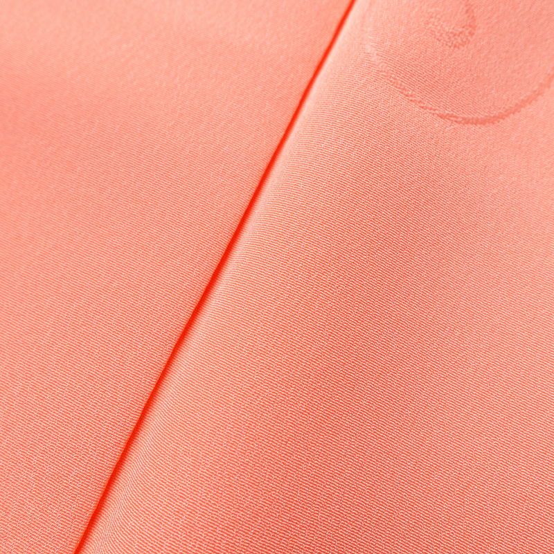 色無地 ポリエステル 古典柄 袷仕立て 身丈163.5cm 裄丈67cm 着物 ピンク_画像6