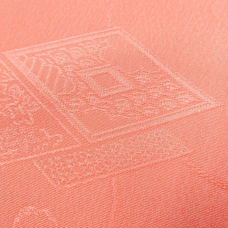 色無地 ポリエステル 古典柄 袷仕立て 身丈163.5cm 裄丈67cm 着物 ピンク_画像7