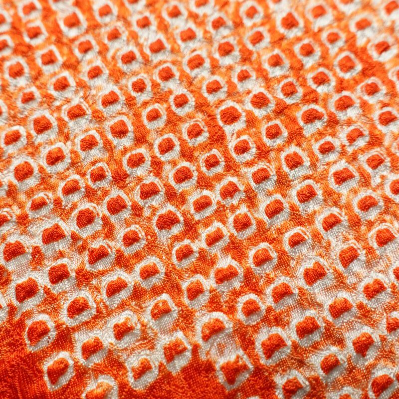 小紋 絞り 総柄 正絹 古典柄 袷仕立て 身丈157cm 裄丈65cm 小紋着物 白_画像7