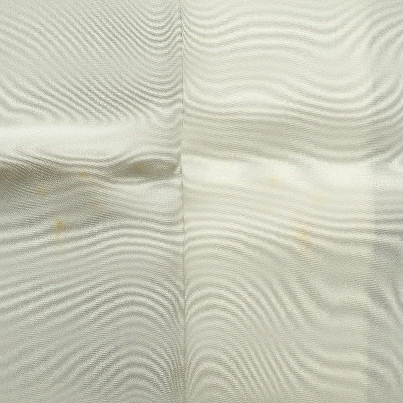 小紋 縮緬 総柄 正絹 花柄 袷仕立て 身丈158.5cm 裄丈65.5cm 黄・黄土色_画像20