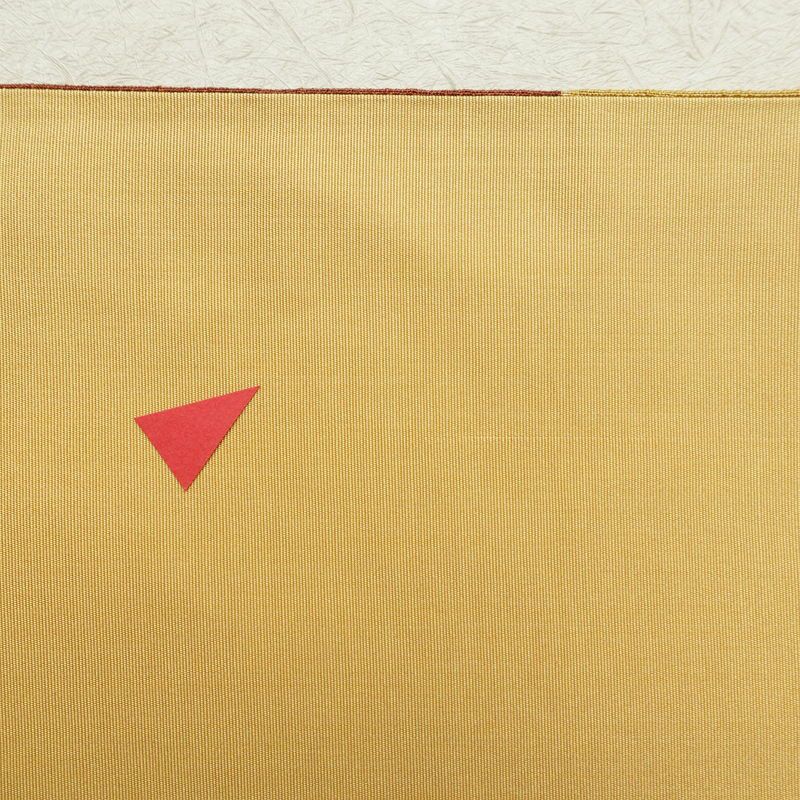 袋帯 太鼓柄 一般用 正絹 その他の柄 春夏秋冬 黄・黄土色_画像20