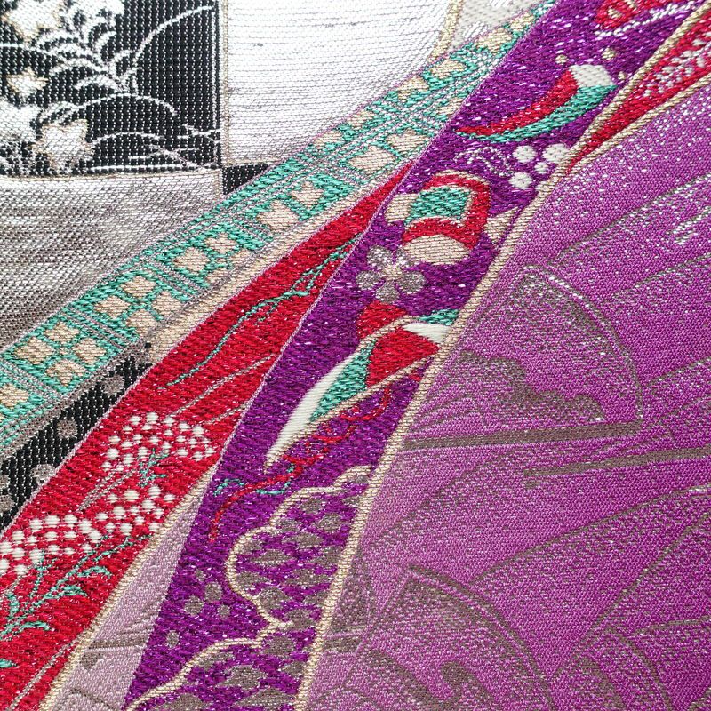 袋帯 六通柄 フォーマル用 正絹 古典柄 多色使い_画像4