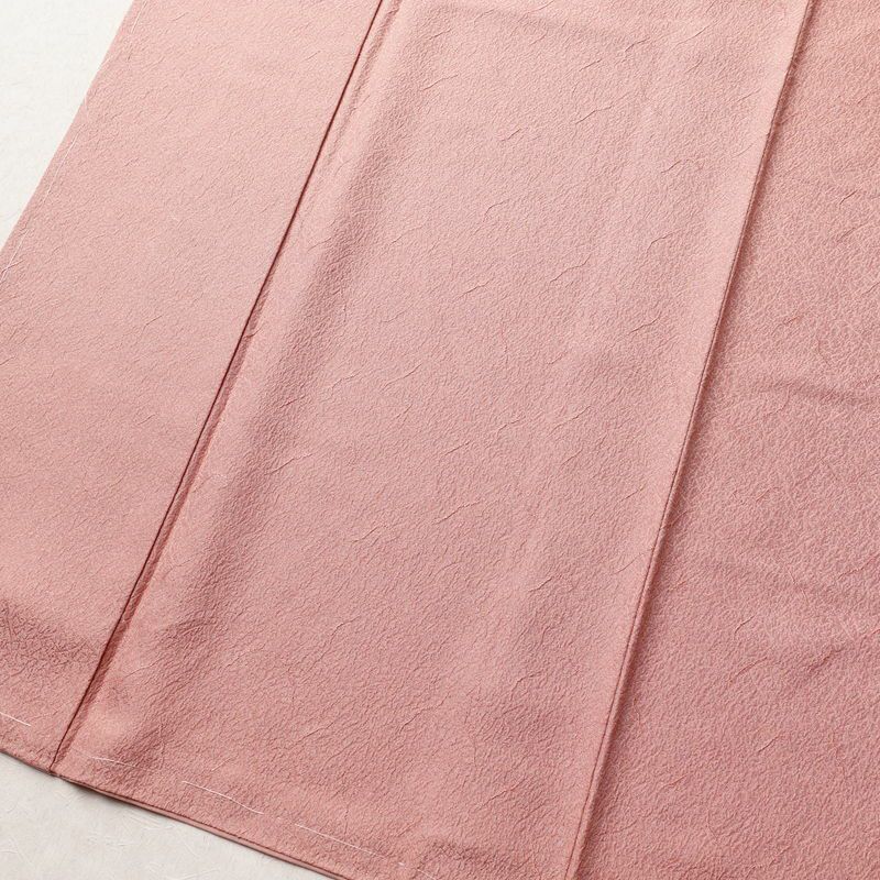 色無地 しつけ糸付き 正絹 幾何学柄・抽象柄 袷仕立て 着物 ピンク_画像4