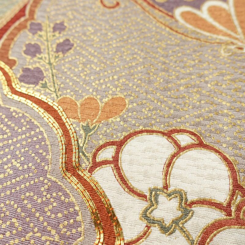 振袖 良品 金駒刺繍 正絹 古典柄 袷仕立て 身丈166.5cm 裄丈66.5cm 刺繍 共八掛 金彩 成人式 二十歳の集い フォーマル 着物 茶_画像7