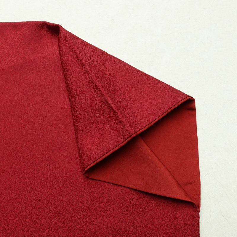 振袖 美品 辻が花 正絹 花柄 袷仕立て 身丈164cm 裄丈67.5cm 金彩 フォーマル 着物 成人式 二十歳の集い 赤・朱_画像14