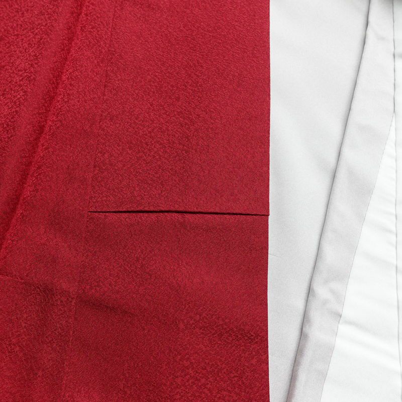 振袖 美品 辻が花 正絹 花柄 袷仕立て 身丈164cm 裄丈67.5cm 金彩 フォーマル 着物 成人式 二十歳の集い 赤・朱_画像18