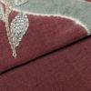 袋帯 紬地 太鼓柄 良品 一般用 正絹 木の葉・植物柄 刺繍 紫・藤色_画像12