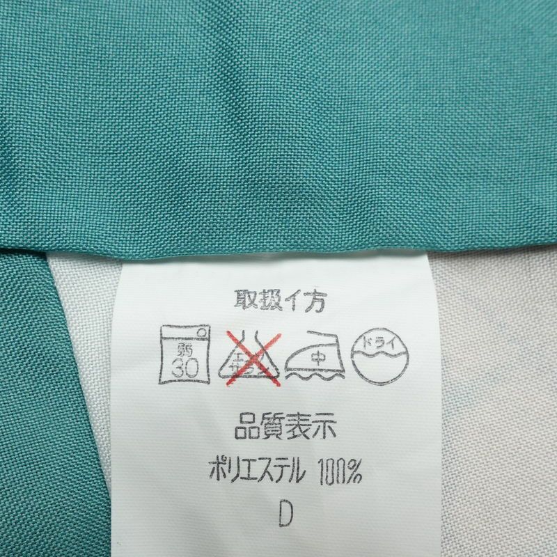 小紋 美品 しつけ糸付き ポリエステル 古典柄 袷仕立て 身丈172cm 裄丈69cm 小紋着物 緑・うぐいす色_画像18