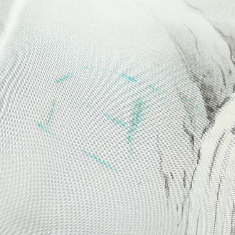 男性用 着物 羽織 セット アンサンブル しつけ糸付き 正絹 亀甲柄 袷仕立て 身丈148cm 裄丈68.5cm 着物と羽織 2点セット 青・紺_画像15