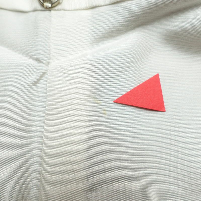 紬 アンサンブル セット品 一部しつけ糸付き 飛び柄 正絹 袷仕立て 身丈162cm 裄丈67.5cm グレー_画像18