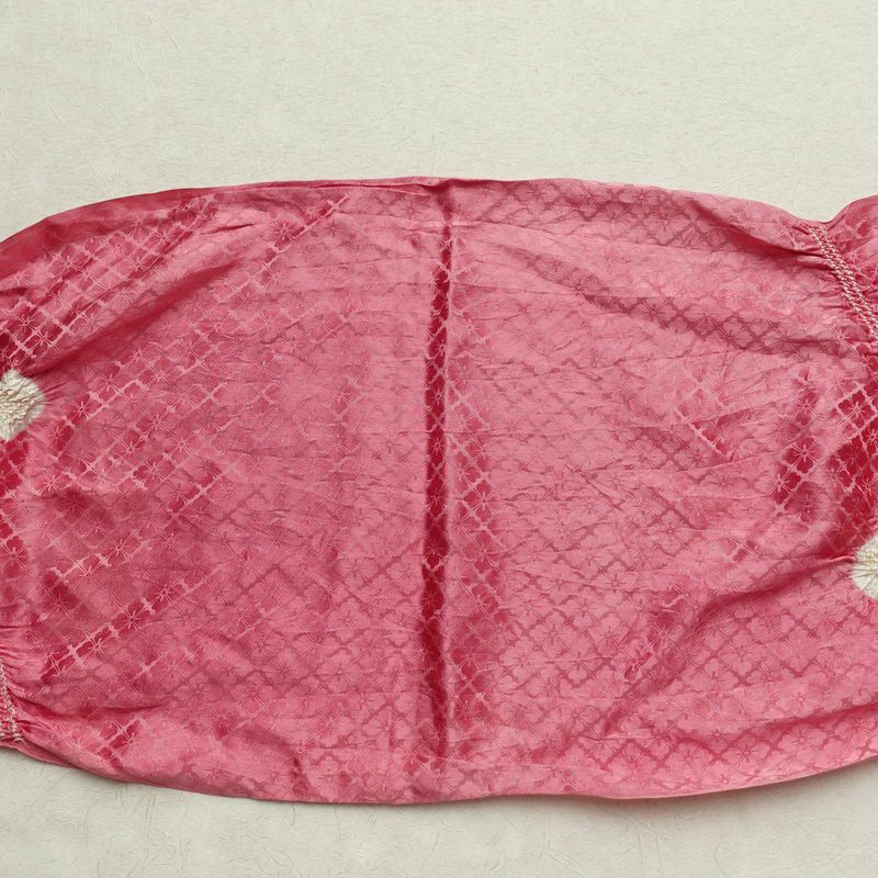 帯揚げ 絞り 正絹 古典柄 ピンク_画像9