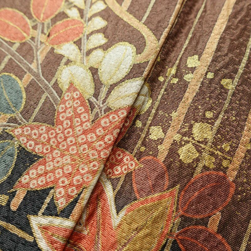 訪問着 良品 正絹 古典柄 袷仕立て 身丈164.5cm 裄丈69.5cm 金彩 フォーマル 着物 多色使い_画像9