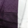 色無地 一つ紋付き 正絹 幾何学柄・抽象柄 袷仕立て 身丈161.5cm 裄丈65.8cm 一部しつけ糸付き 紫・藤色_画像17