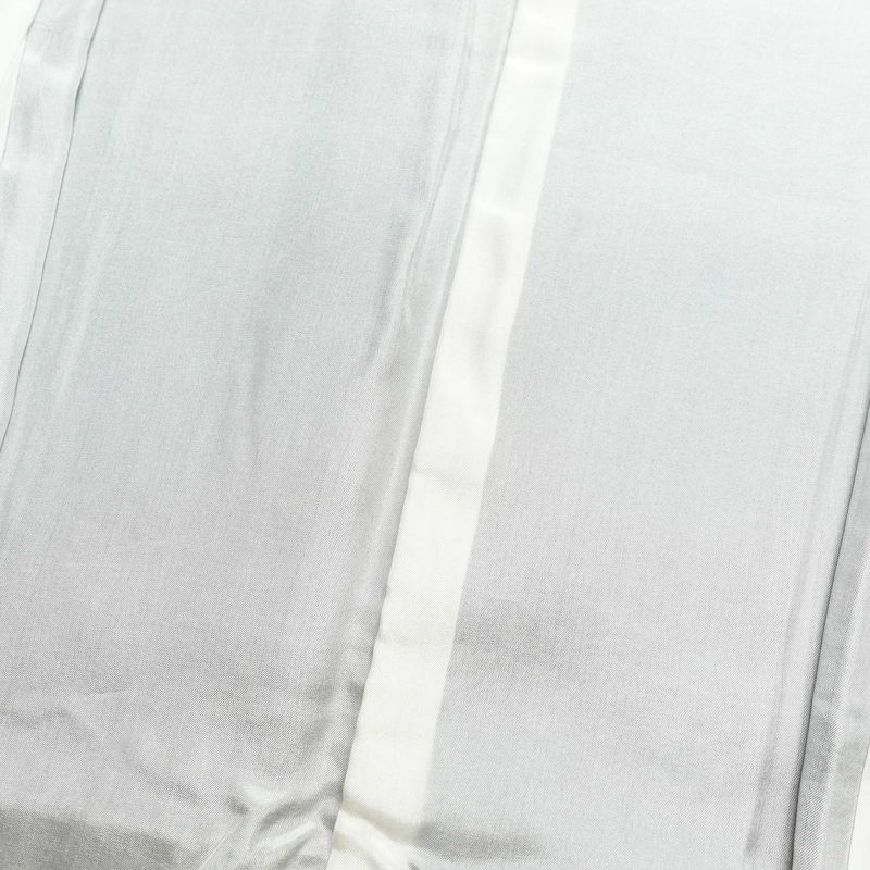 色無地 一つ紋付き 正絹 幾何学柄・抽象柄 袷仕立て 身丈161.5cm 裄丈65.8cm 一部しつけ糸付き 紫・藤色_画像18