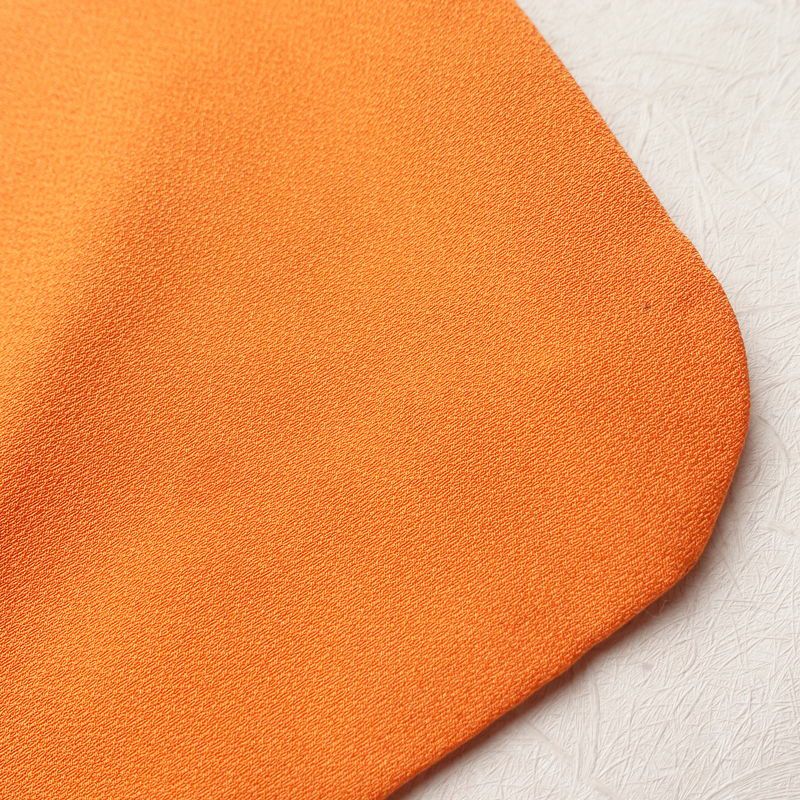 付け下げ 正絹 花柄 袷仕立て 身丈159.5cm 裄丈66cm 金彩 附下 着物 橙_画像13