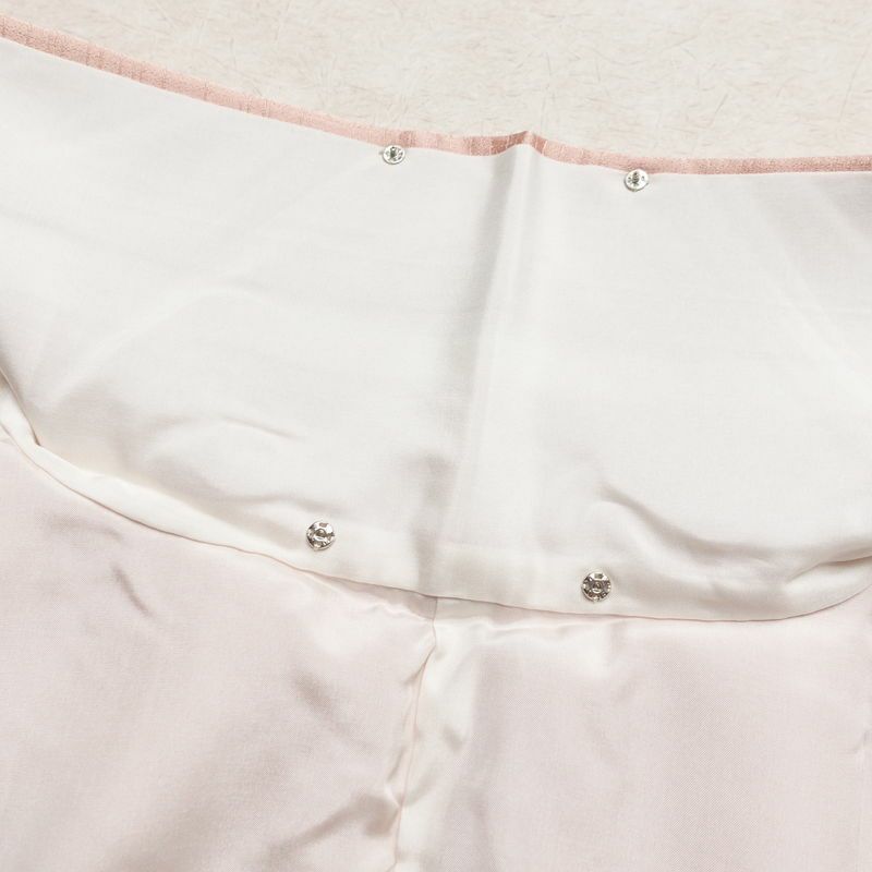 訪問着 正絹 古典柄 袷仕立て 身丈159cm 裄丈65cm 箔 金彩 ピンク_画像19