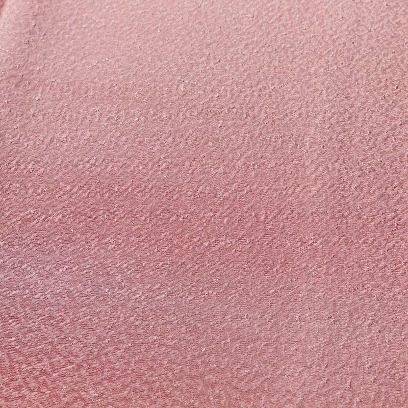 小紋 正絹 その他の柄 袷仕立て 身丈164.5cm 裄丈67.5cm ピンク_画像7