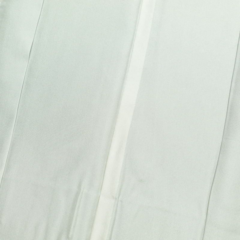 大島紬 美品 色泥染 証紙あり しつけ糸付き 正絹 幾何学柄・抽象柄 袷仕立て 身丈153.5cm 裄丈64.5cm 緑・うぐいす色_画像17