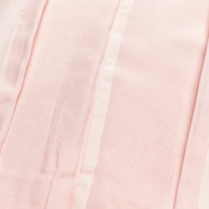 付け下げ 良品 正絹 花柄 袷仕立て 身丈164cm 裄丈66cm 刺繍 橙_画像18