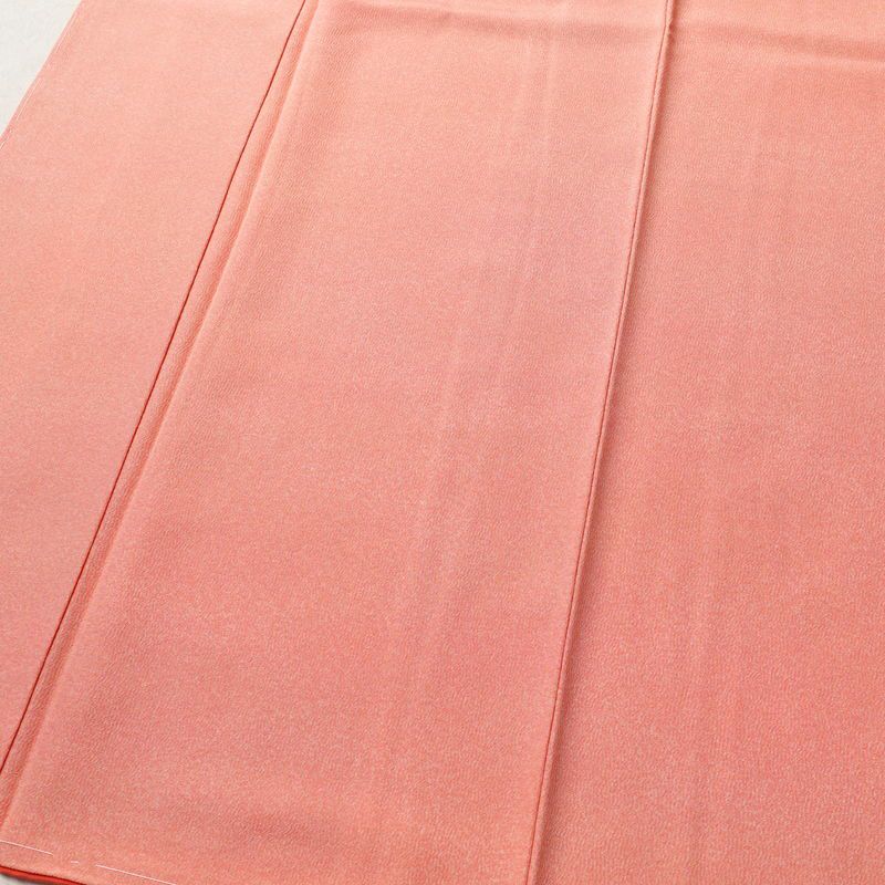 色無地 良品 しつけ糸付き 縮緬 正絹 その他の柄 袷仕立て 身丈158.5cm 裄丈64.5cm ピンク_画像4