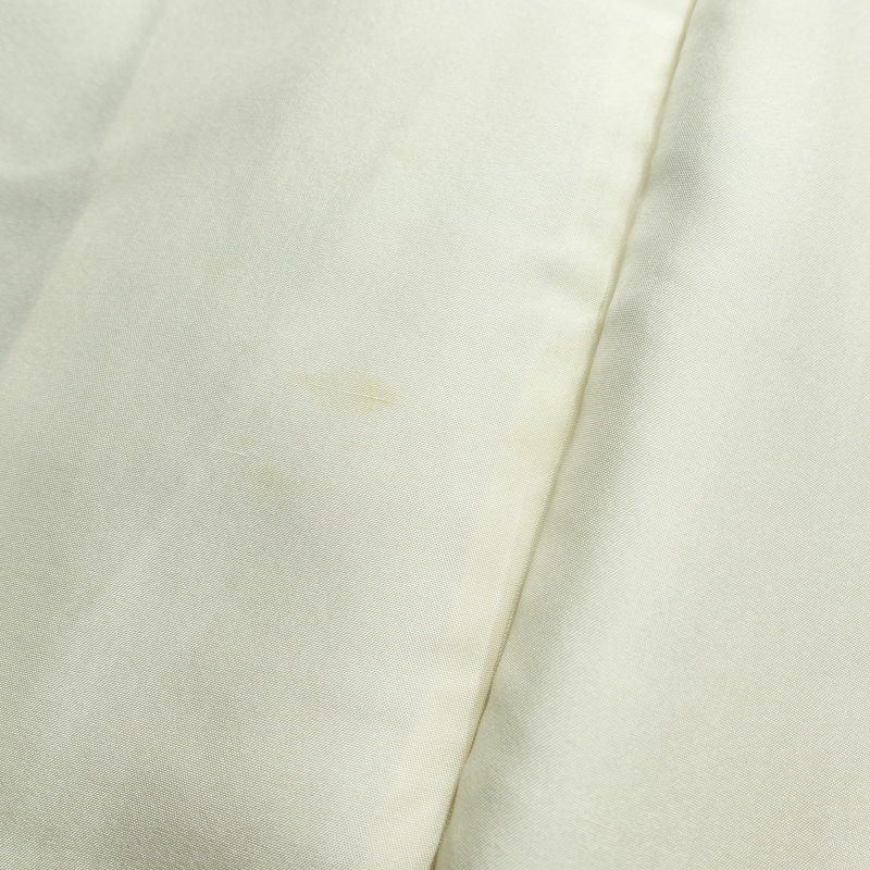 付け下げ 落款入り 辻村寿三郎 ジュサブロー 縮緬 正絹 花柄 袷仕立て 身丈154cm 裄丈63cm 附下 着物 茶_画像19