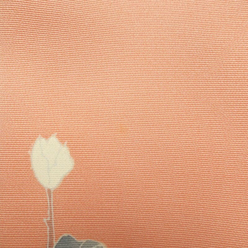訪問着 正絹 花柄 袷仕立て 身丈152cm 裄丈63cm ピンク_画像20