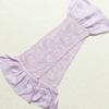帯揚げ 良品 絞り 正絹 花柄 紫・藤色_画像3