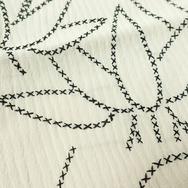 小紋 縮緬 正絹 古典柄 袷仕立て 身丈157cm 裄丈68cm 雲 クリーム_画像7