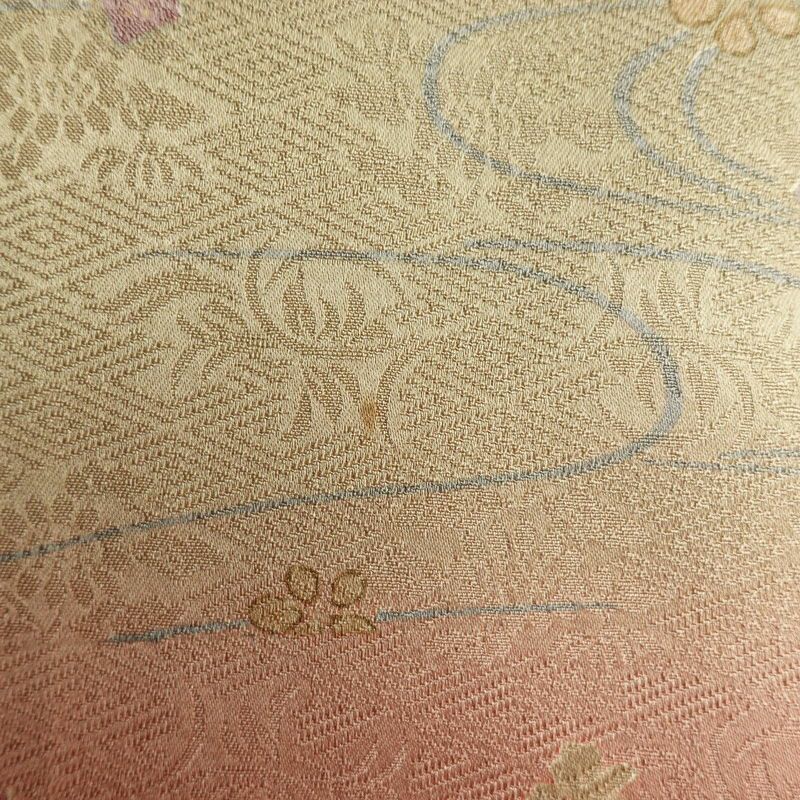 付け下げ 正絹 古典柄 袷仕立て 身丈160cm 裄丈64cm 箔 金彩 赤・朱_画像21