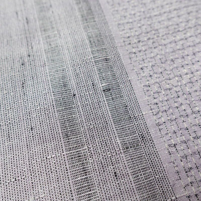 紬 良品 正絹 縞柄・線柄 袷仕立て 身丈164.5cm 裄丈66cm 紫・藤色_画像7