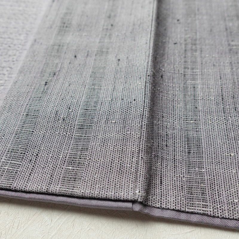 紬 良品 正絹 縞柄・線柄 袷仕立て 身丈164.5cm 裄丈66cm 紫・藤色_画像10