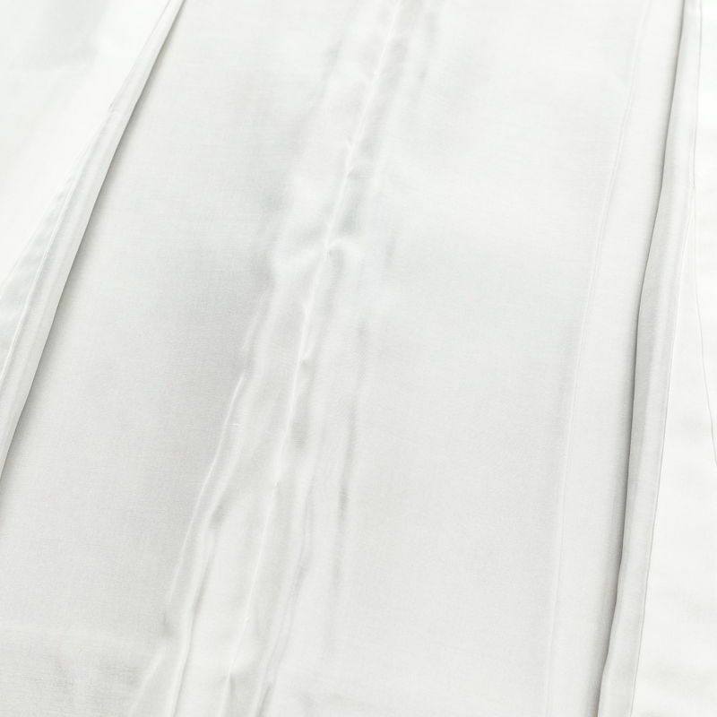 小紋 良品 しつけ糸付き 縮緬 総柄 正絹 木の葉・植物柄 袷仕立て 身丈166.5cm 裄丈65.5cm 茶_画像18