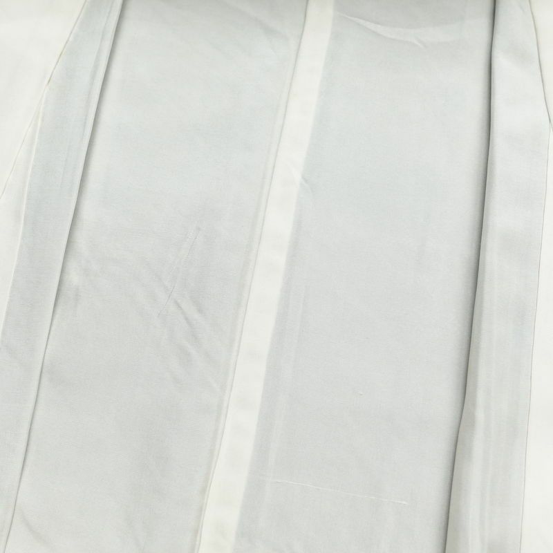 紬 正絹 木の葉・植物柄 袷仕立て 身丈165cm 裄丈67.5cm つむぎ 黒_画像15