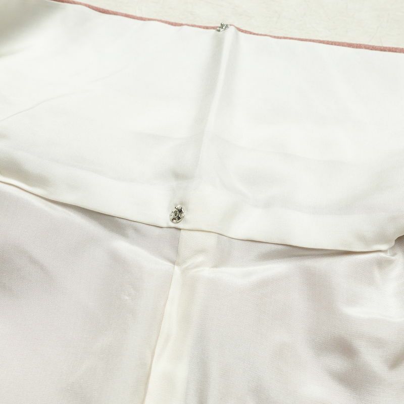 色無地 良品 しつけ糸付き 一つ紋付き 正絹 無地 袷仕立て 身丈155cm 裄丈63.5cm グラデーション ピンク_画像18