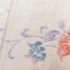 紬 しつけ糸付き 正絹 花柄 袷仕立て 身丈155.5cm 裄丈64cm ピンク_画像6