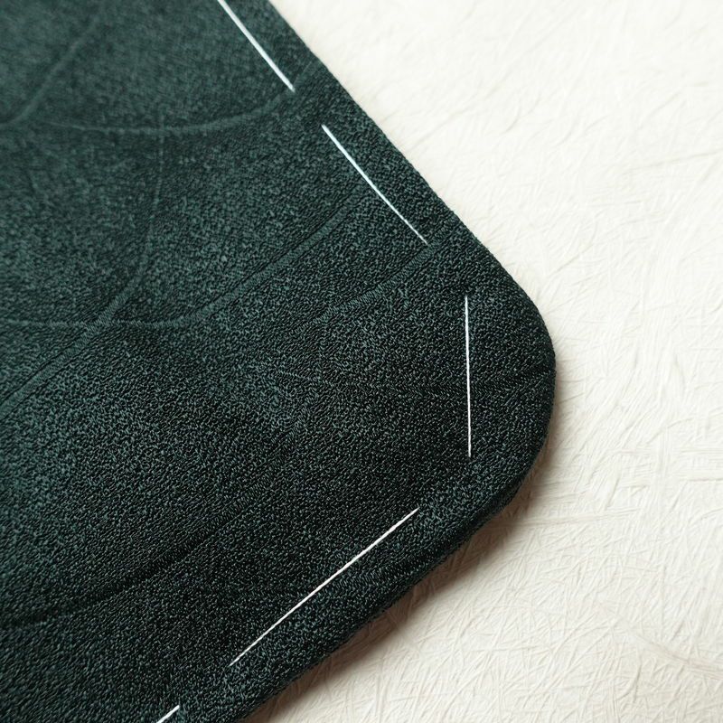 色無地 良品 しつけ糸付き 一つ紋付き 正絹 古典柄 袷仕立て 身丈155.5cm 裄丈64cm 着物 緑・うぐいす色_画像13