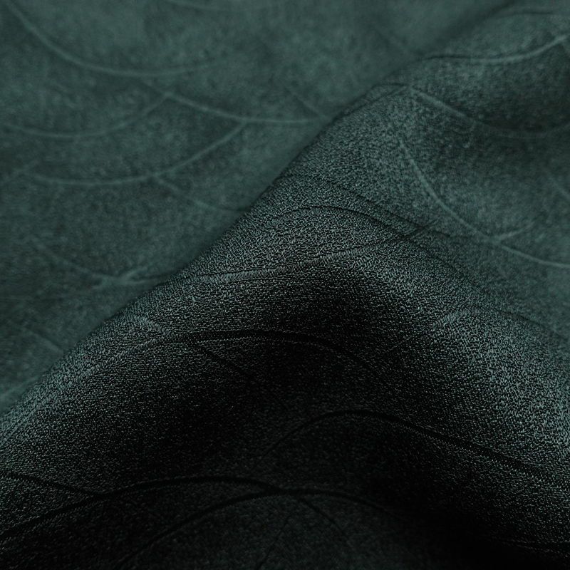 色無地 良品 しつけ糸付き 一つ紋付き 正絹 古典柄 袷仕立て 身丈155.5cm 裄丈64cm 着物 緑・うぐいす色_画像20