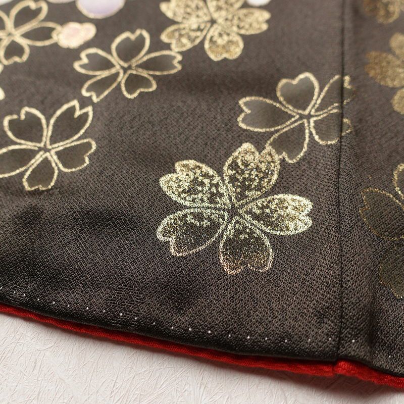 振袖 良品 金駒刺繍 正絹 古典柄 袷仕立て 身丈159.5cm 裄丈68cm 箔 金彩 フォーマル 成人式 着物 赤・朱_画像11