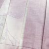 単衣 紬 正絹 古典柄 単衣仕立て 身丈157.5cm 裄丈63cm 一部しつけ糸付き 紫・藤色_画像16