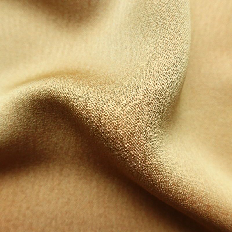 付け下げ 正絹 幾何学柄・抽象柄 袷仕立て 身丈158cm 裄丈65.5cm ぼかし 黄・黄土色_画像21