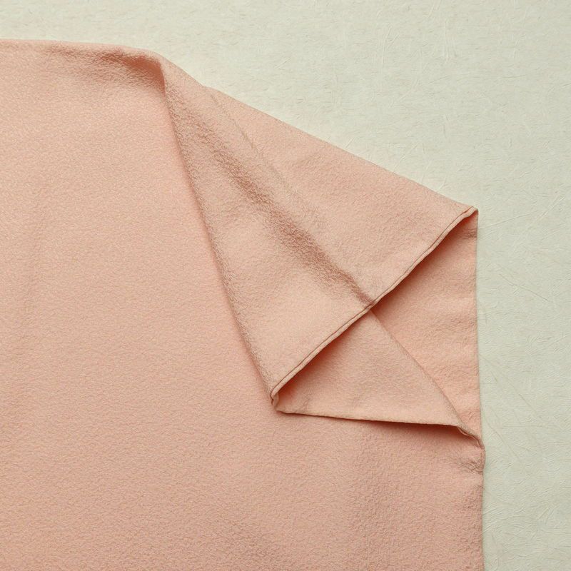 付け下げ 良品 スワトウ刺繍 一つ紋付き 正絹 古典柄 袷仕立て 身丈162.5cm 裄丈67.5cm 刺繍 共八掛 ピンク_画像14