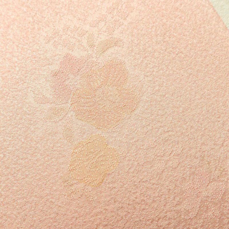 付け下げ 良品 スワトウ刺繍 一つ紋付き 正絹 古典柄 袷仕立て 身丈162.5cm 裄丈67.5cm 刺繍 共八掛 ピンク_画像20