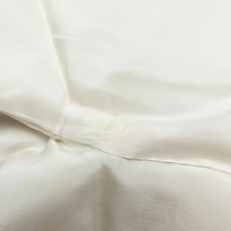 付け下げ 絞り 正絹 花柄 袷仕立て 身丈157.5cm 裄丈63.5cm 箔 金彩 白_画像20