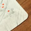 盛夏 小紋 絽 正絹 木の葉・植物柄 単衣仕立て 身丈155.5cm 裄丈63cm 一部しつけ糸付き クリーム_画像15