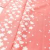 小紋 良品 RK リョウコキクチ しつけ糸付き ポリエステル 花柄 袷仕立て 身丈168cm 裄丈69cm ピンク_画像5